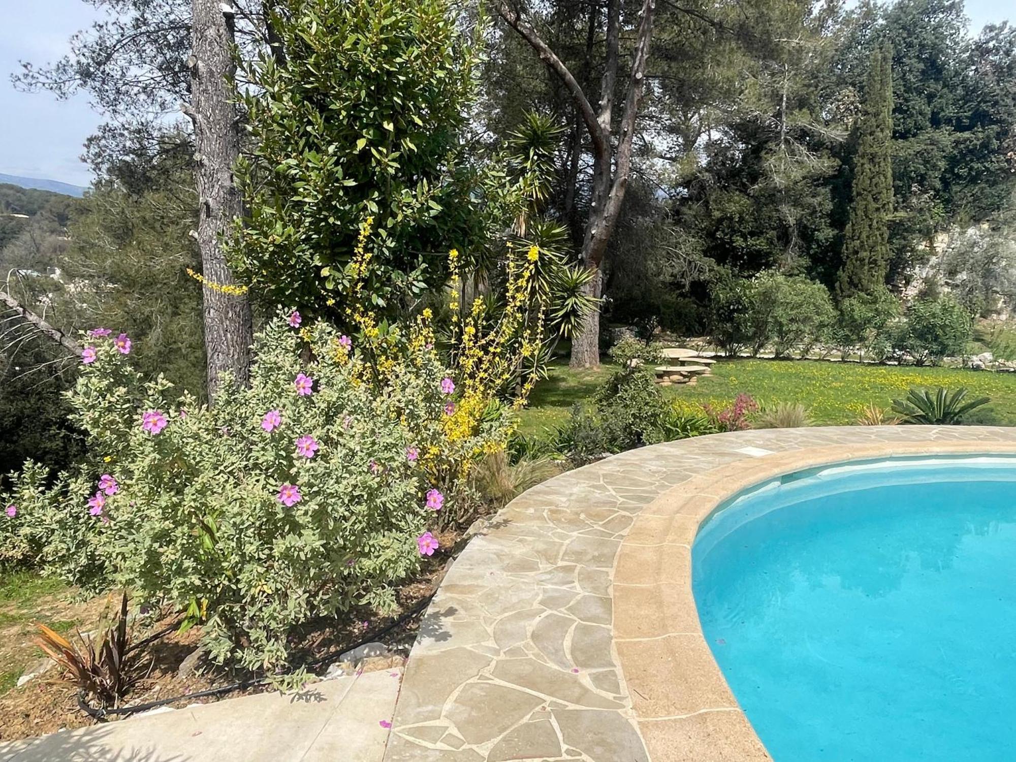 La Villa Des Carriers- Maison Avec Piscine Proche Mer Roquefort-les-Pins Esterno foto