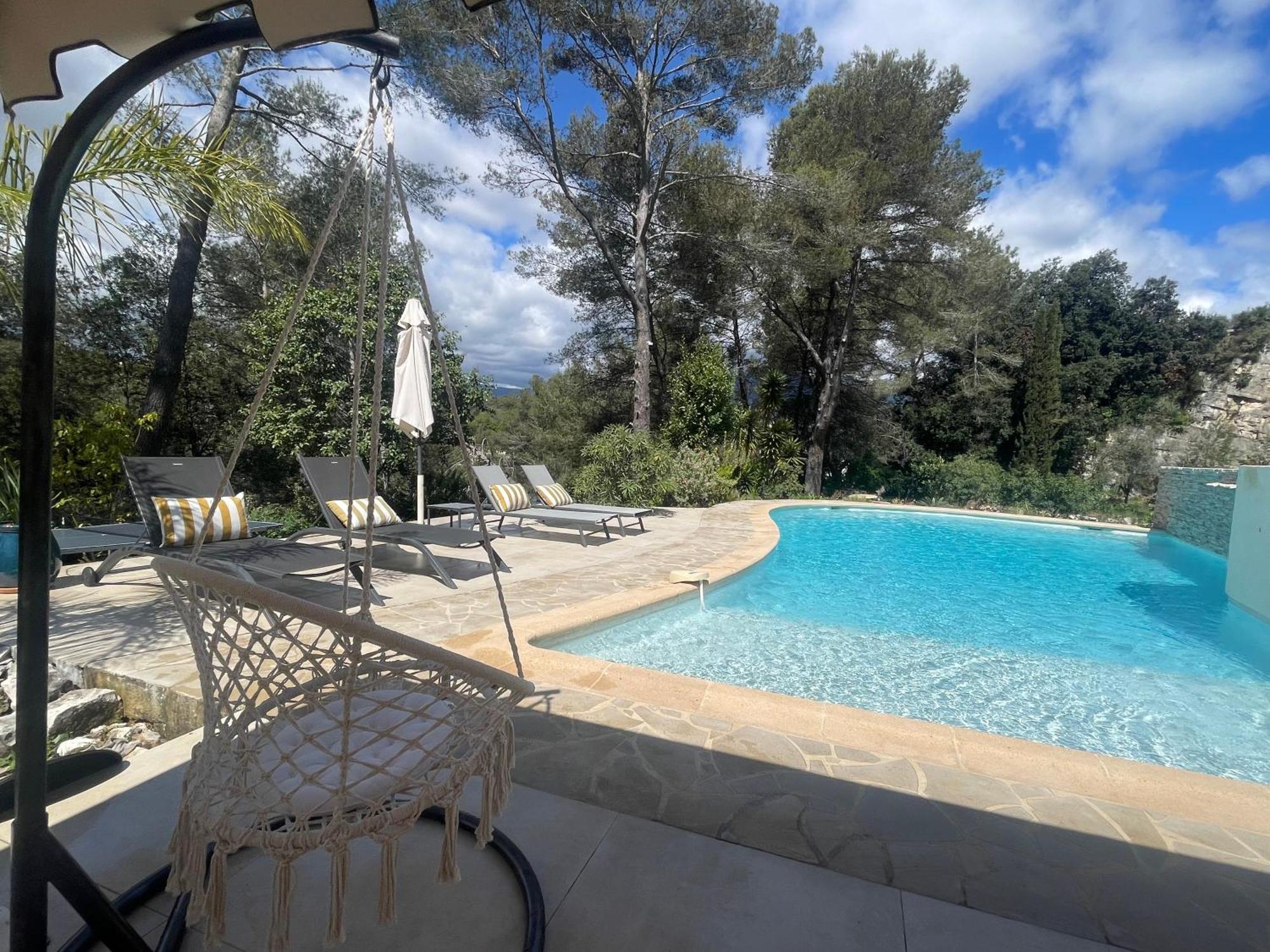 La Villa Des Carriers- Maison Avec Piscine Proche Mer Roquefort-les-Pins Esterno foto