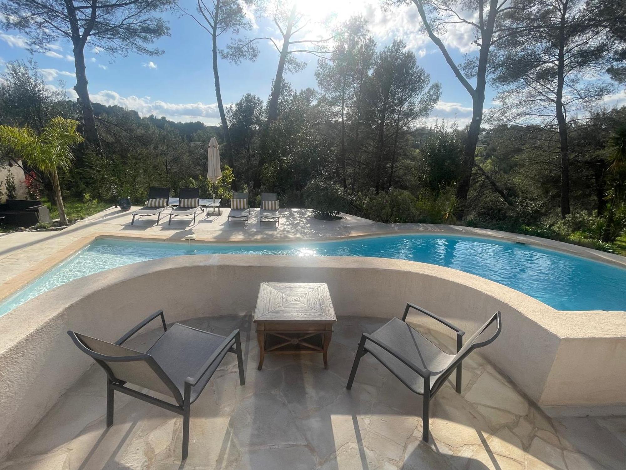 La Villa Des Carriers- Maison Avec Piscine Proche Mer Roquefort-les-Pins Esterno foto